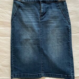 d. jeans Blue Knee-Length Pencil Skirt for Work